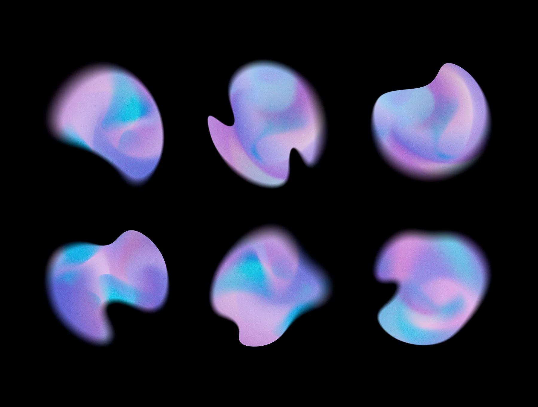 Chroma Gradient Shapes Collection 4