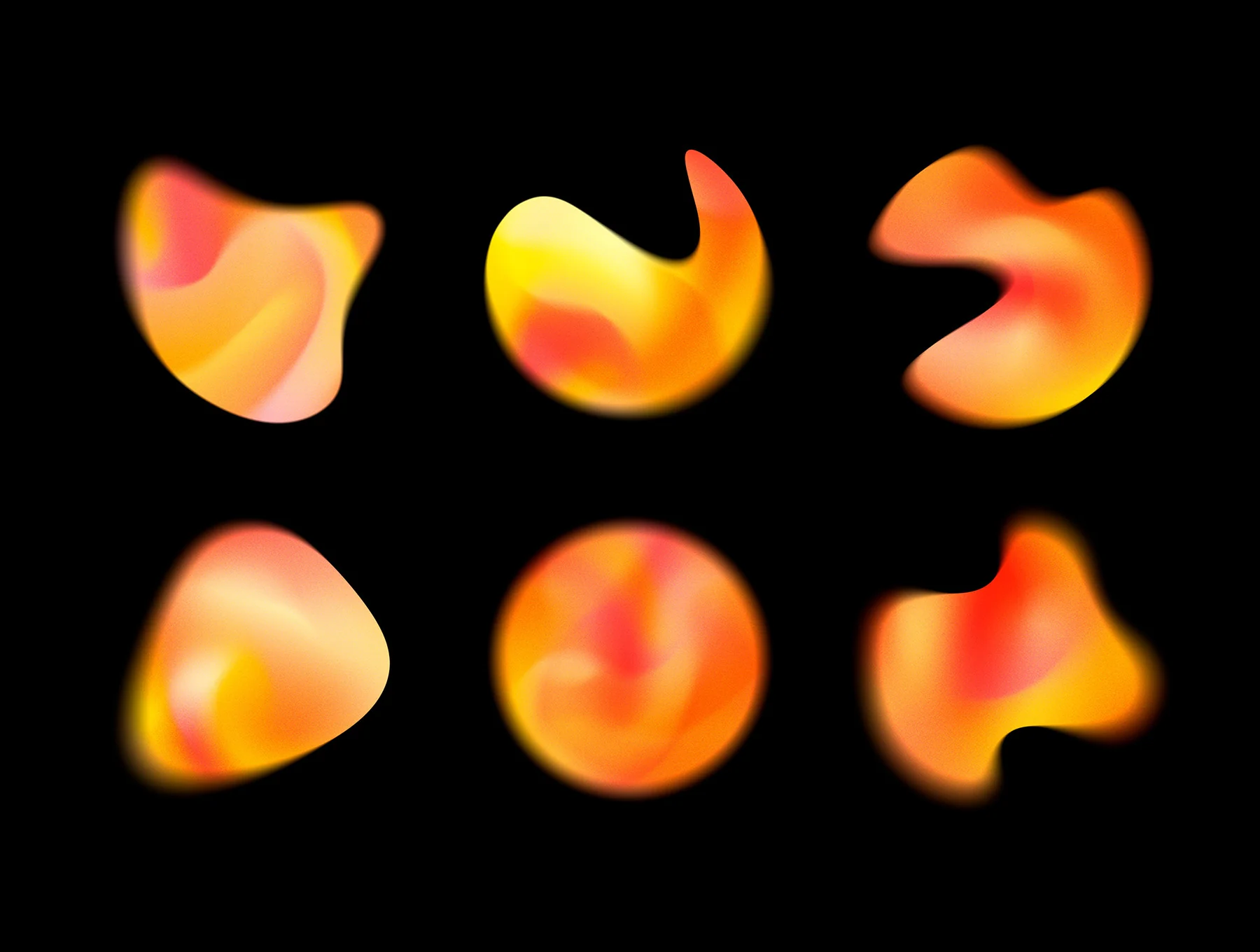 Chroma Gradient Shapes Collection 5
