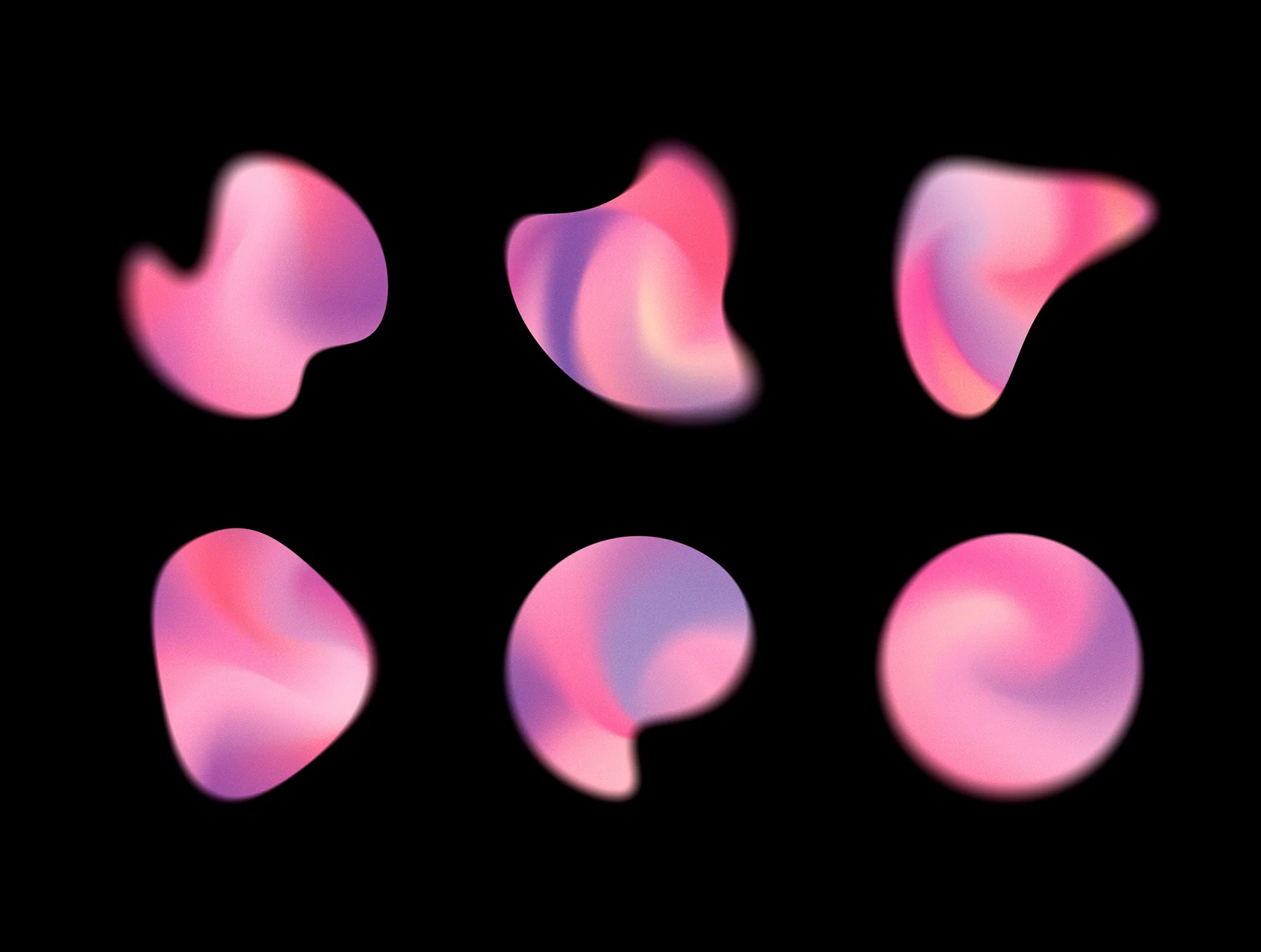 Chroma Gradient Shapes Collection 6