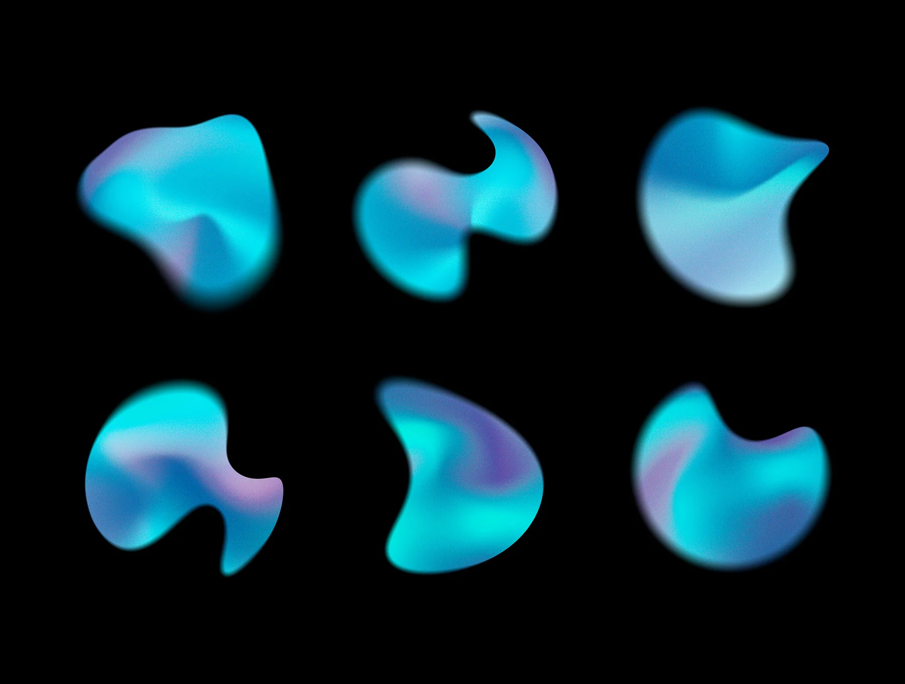 Chroma Gradient Shapes Collection 7