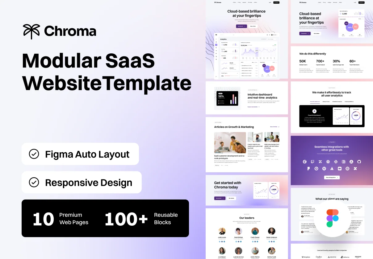 Chroma Modular Responsive SaaS Website Template