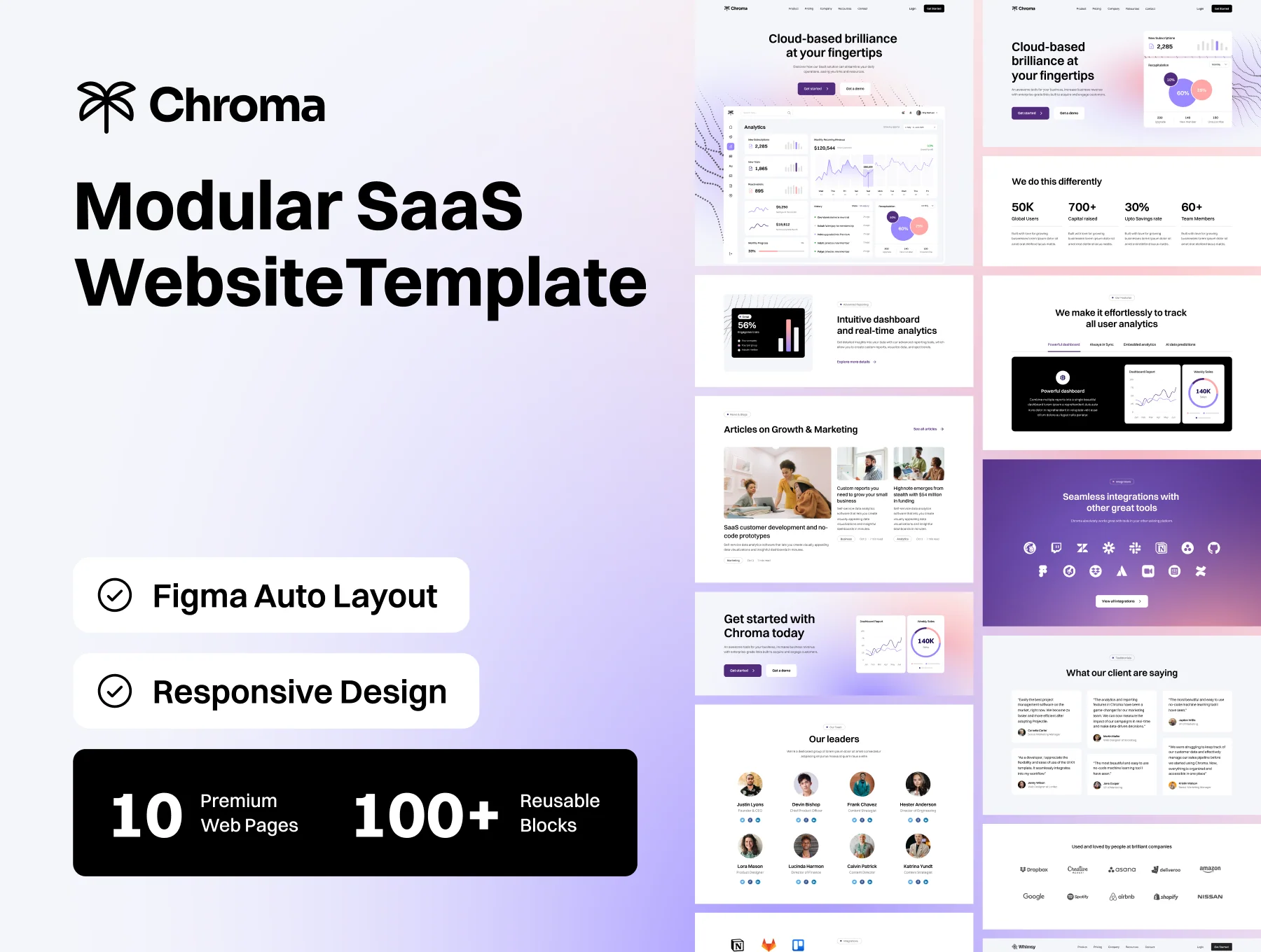 Chroma Modular Responsive SaaS Website Template