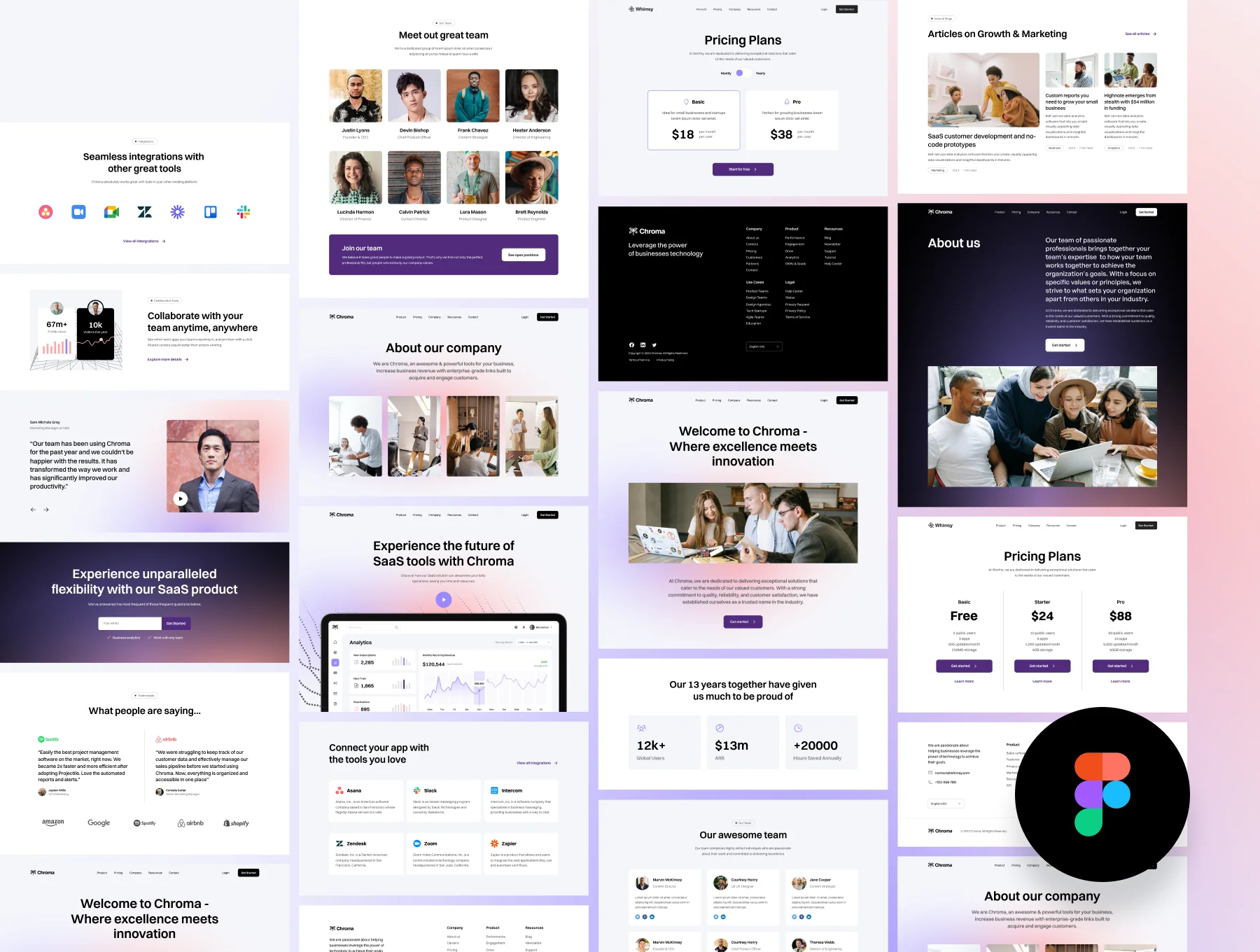 Chroma Modular Responsive SaaS Website Template 2