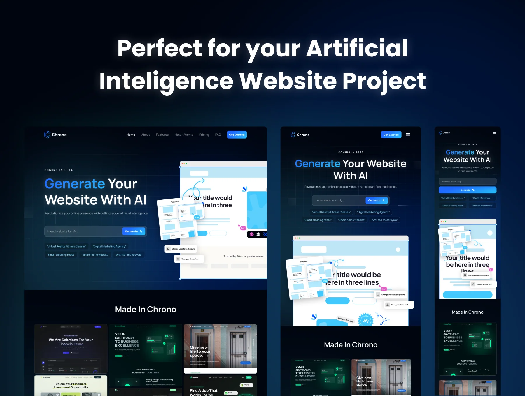 Chrono - AI Website Builder Framer Landing Page UI Kit 9