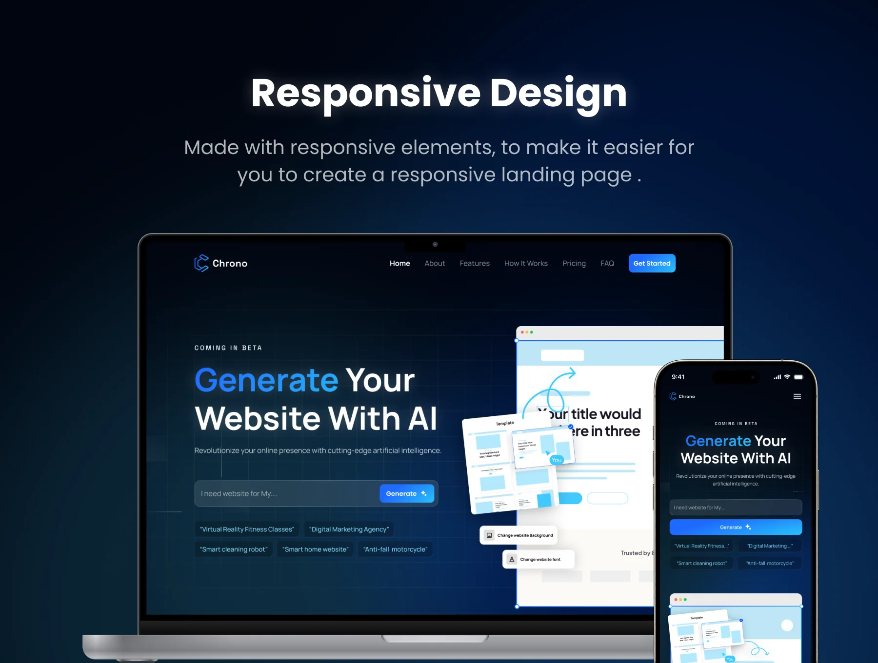 Chrono - AI Website Builder Framer Landing Page UI Kit 8
