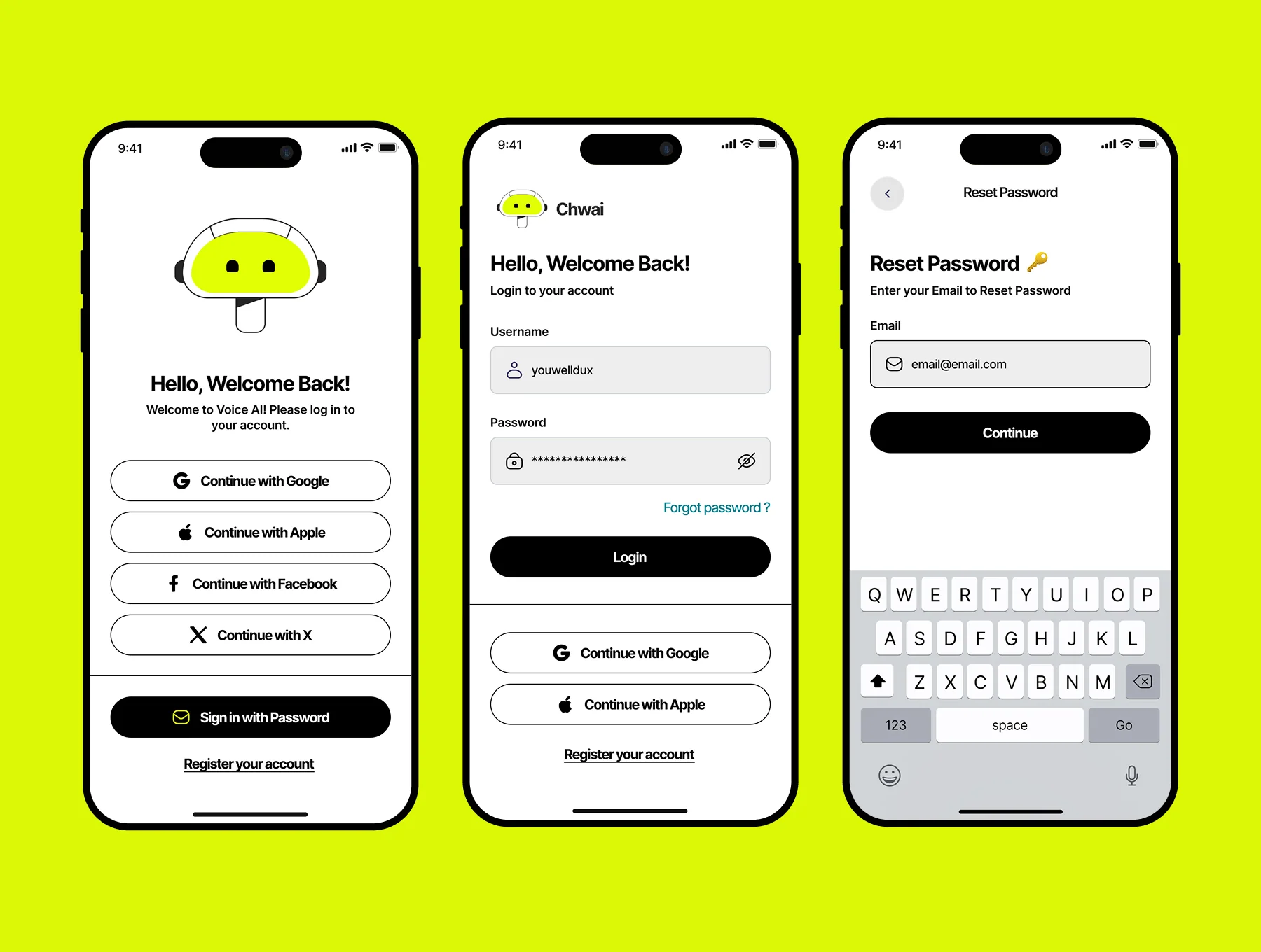 Chwai mobile ui kit 2