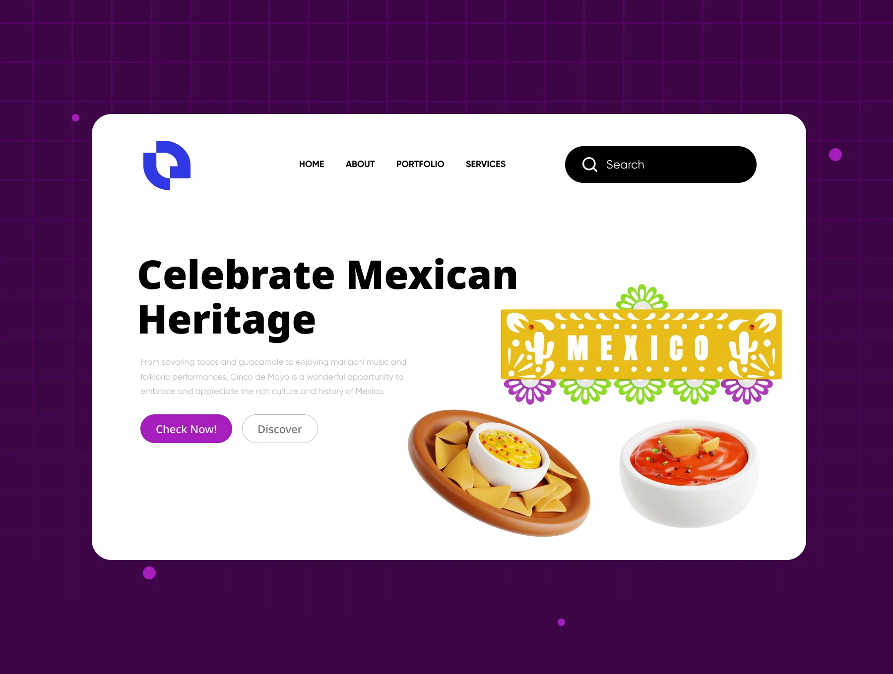 Cinco de Mayo 3D Icon Set 4