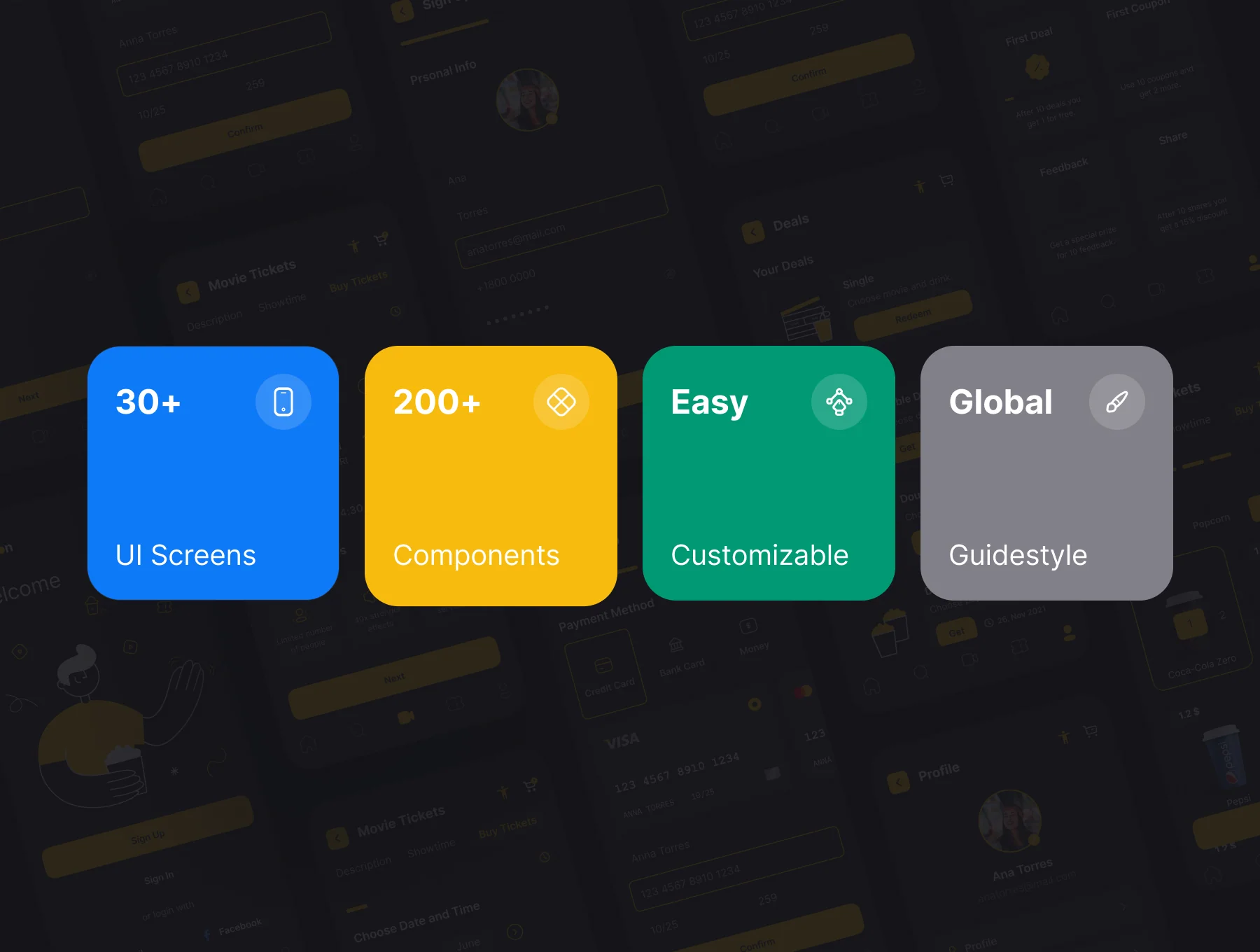 Cinecon - Cinema Booking App UI Kit 2