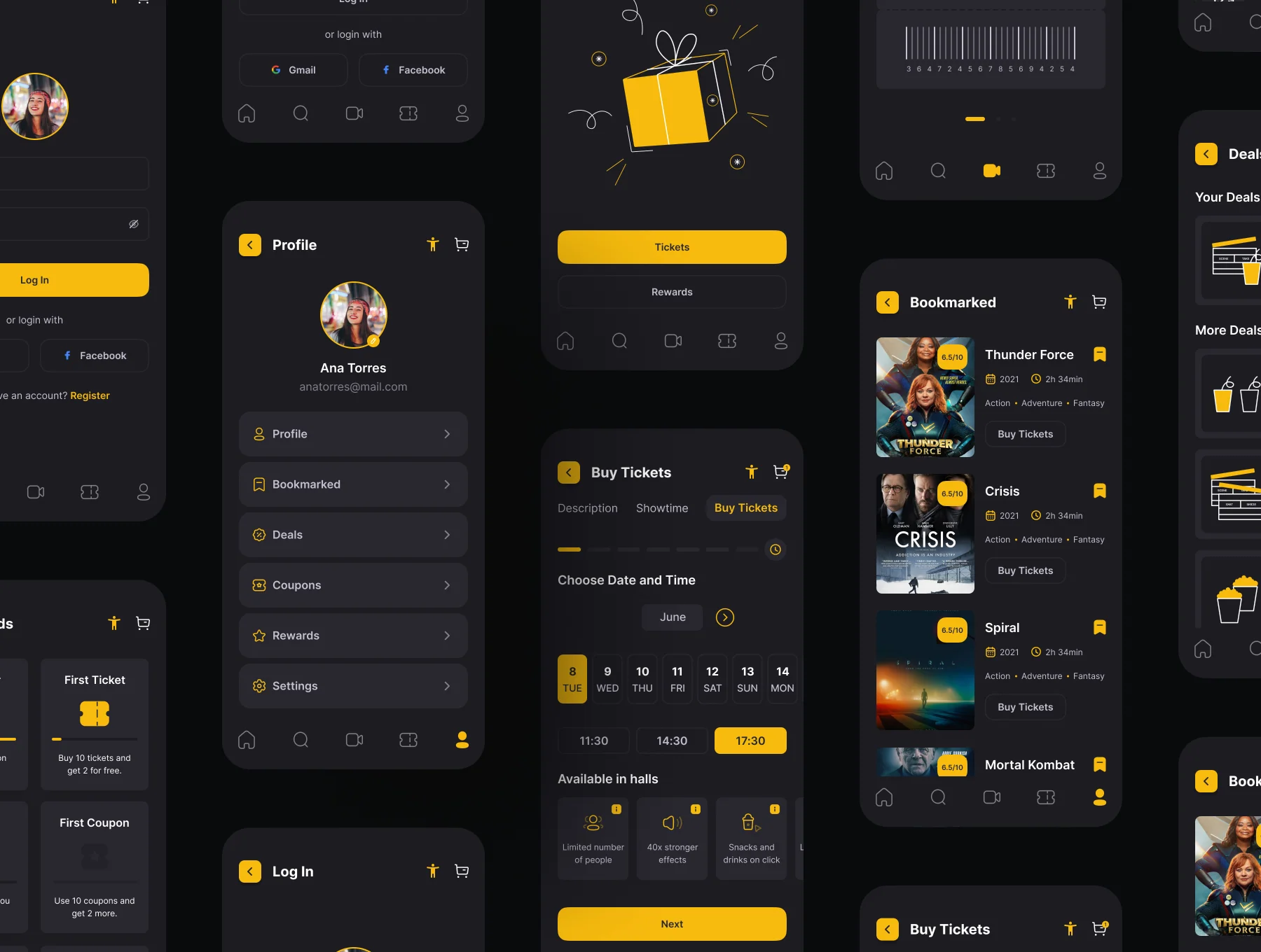 Cinecon - Cinema Booking App UI Kit 6