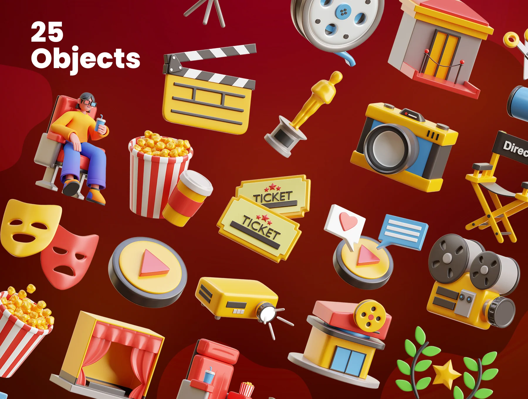 Cinema 3D Icons 5