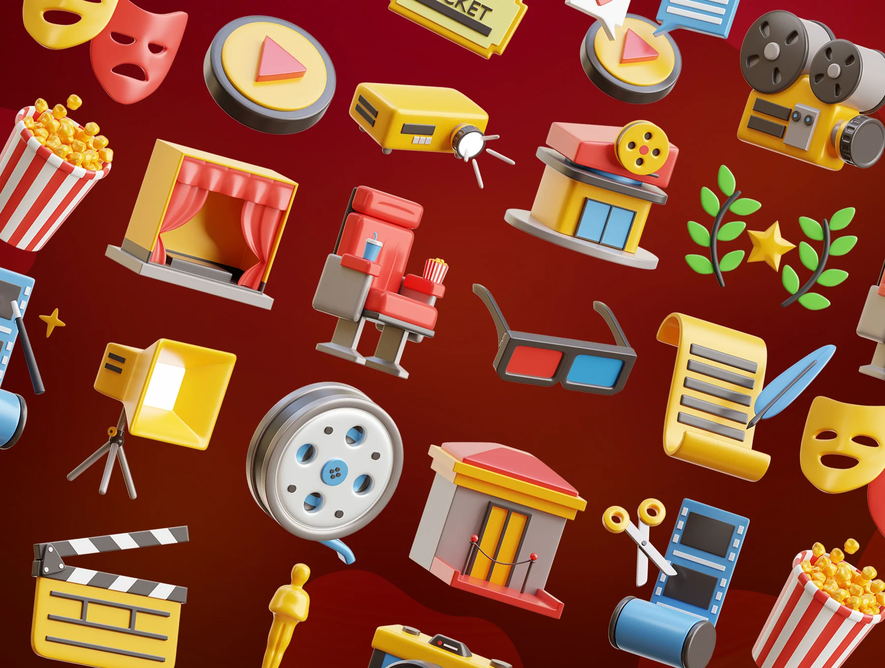 Cinema 3D Icons 6
