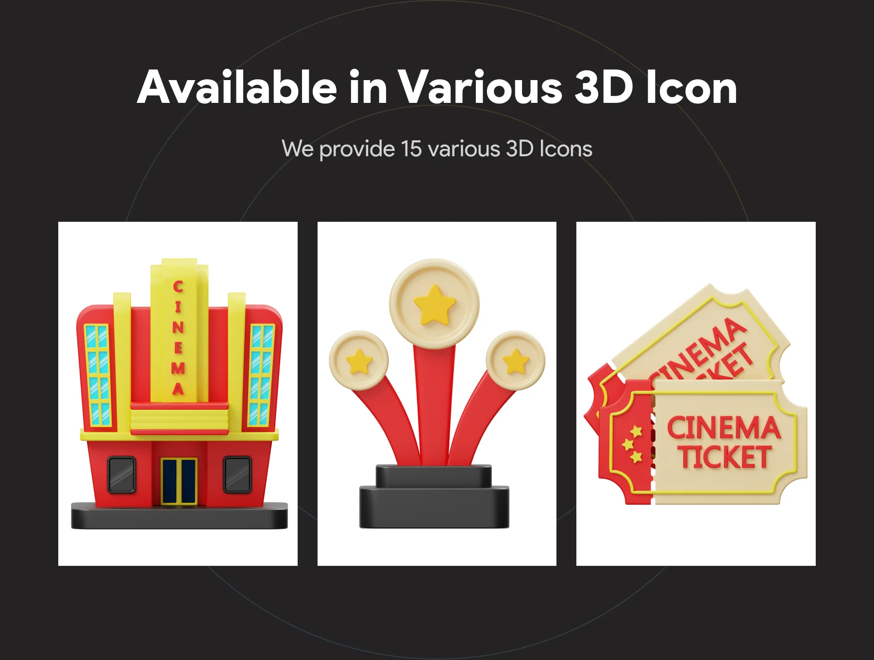 Cinema And Movie 3D Icon 4