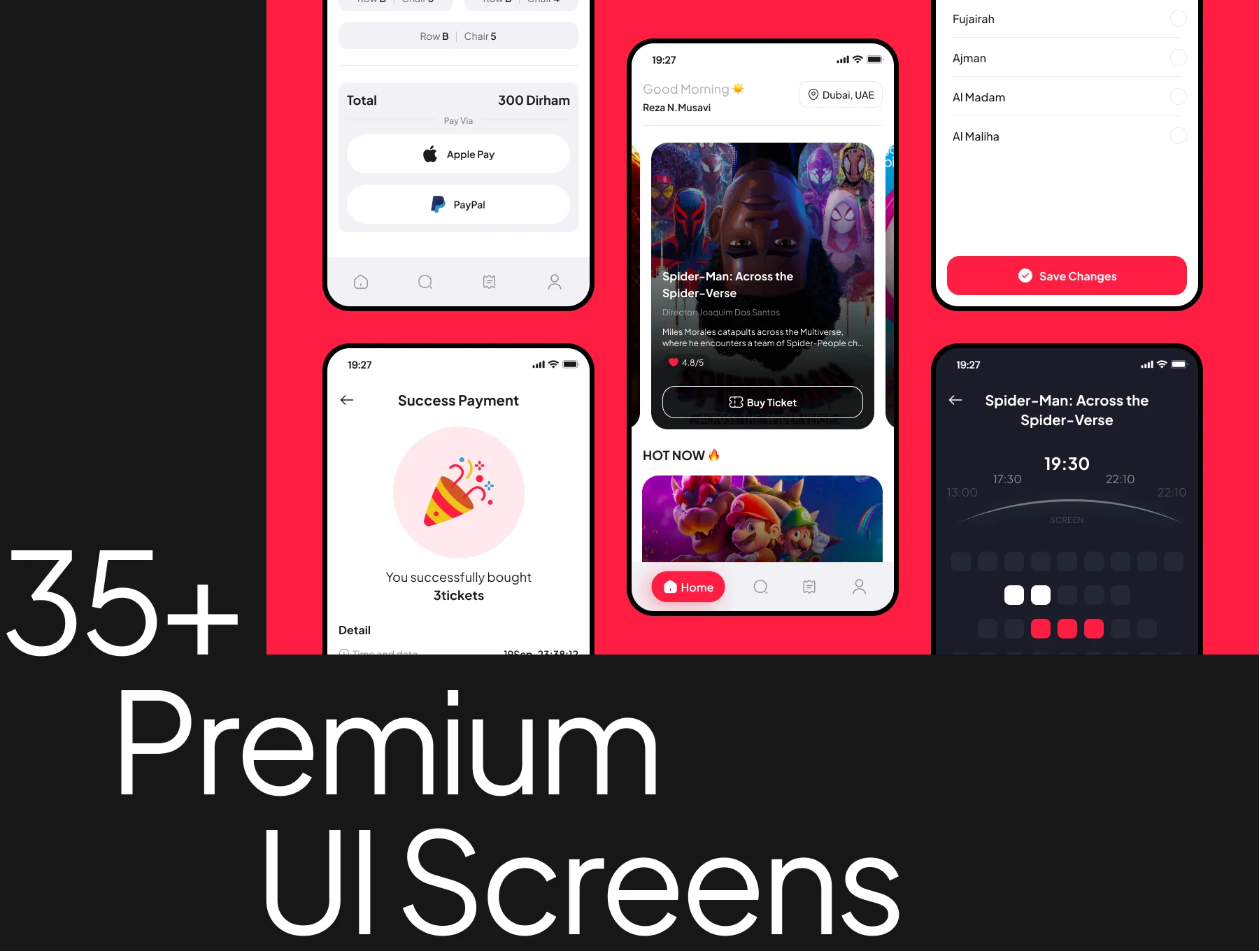 Cinema App UI Kit 5