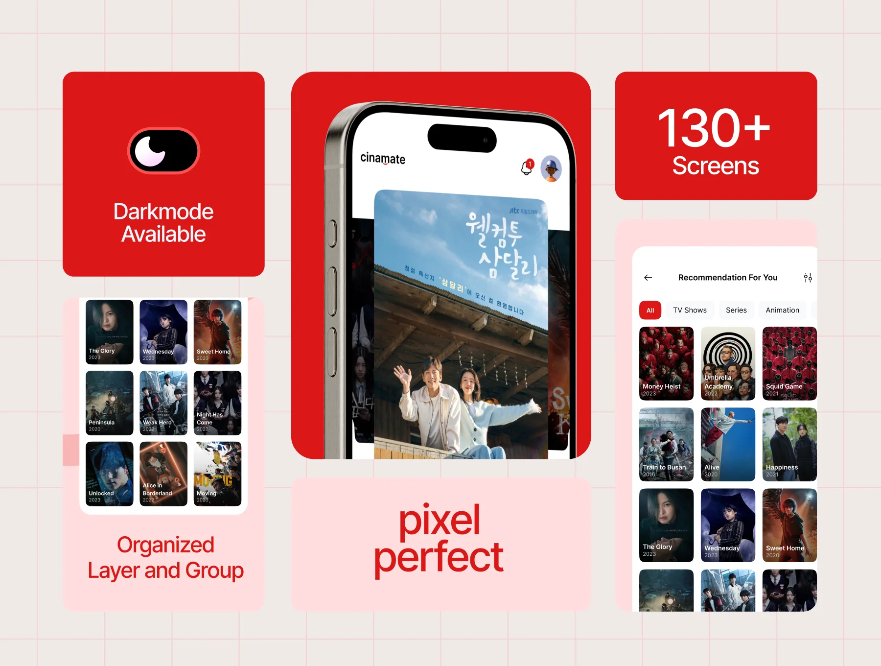 Cinemate - Movie Mobile App UI KIT 2