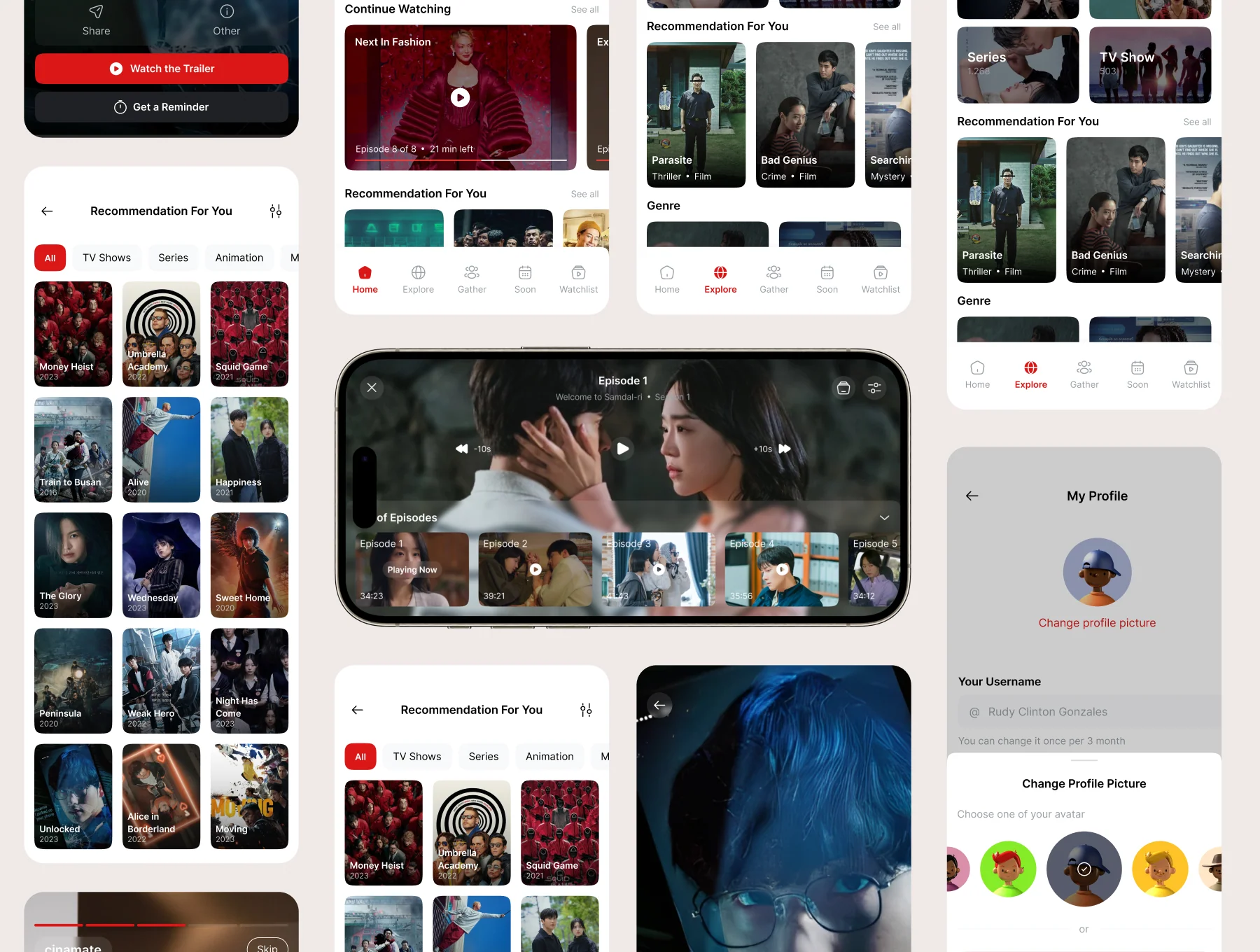 Cinemate - Movie Mobile App UI KIT 3