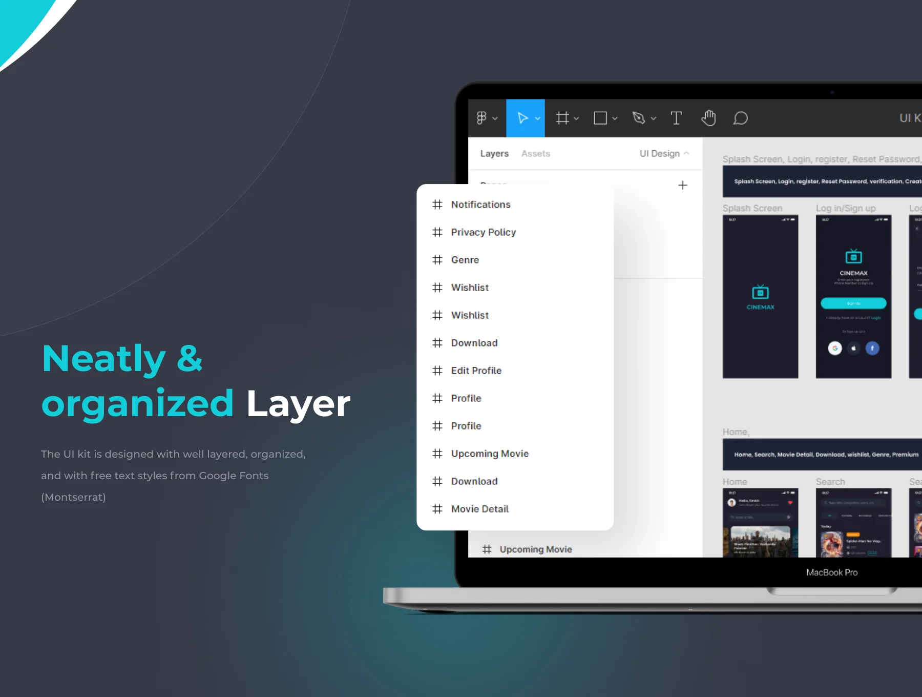 Cinemax - Movie Apps UI Kits 4