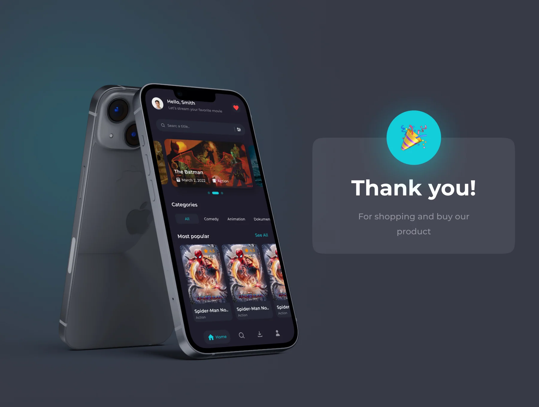 Cinemax - Movie Apps UI Kits 8