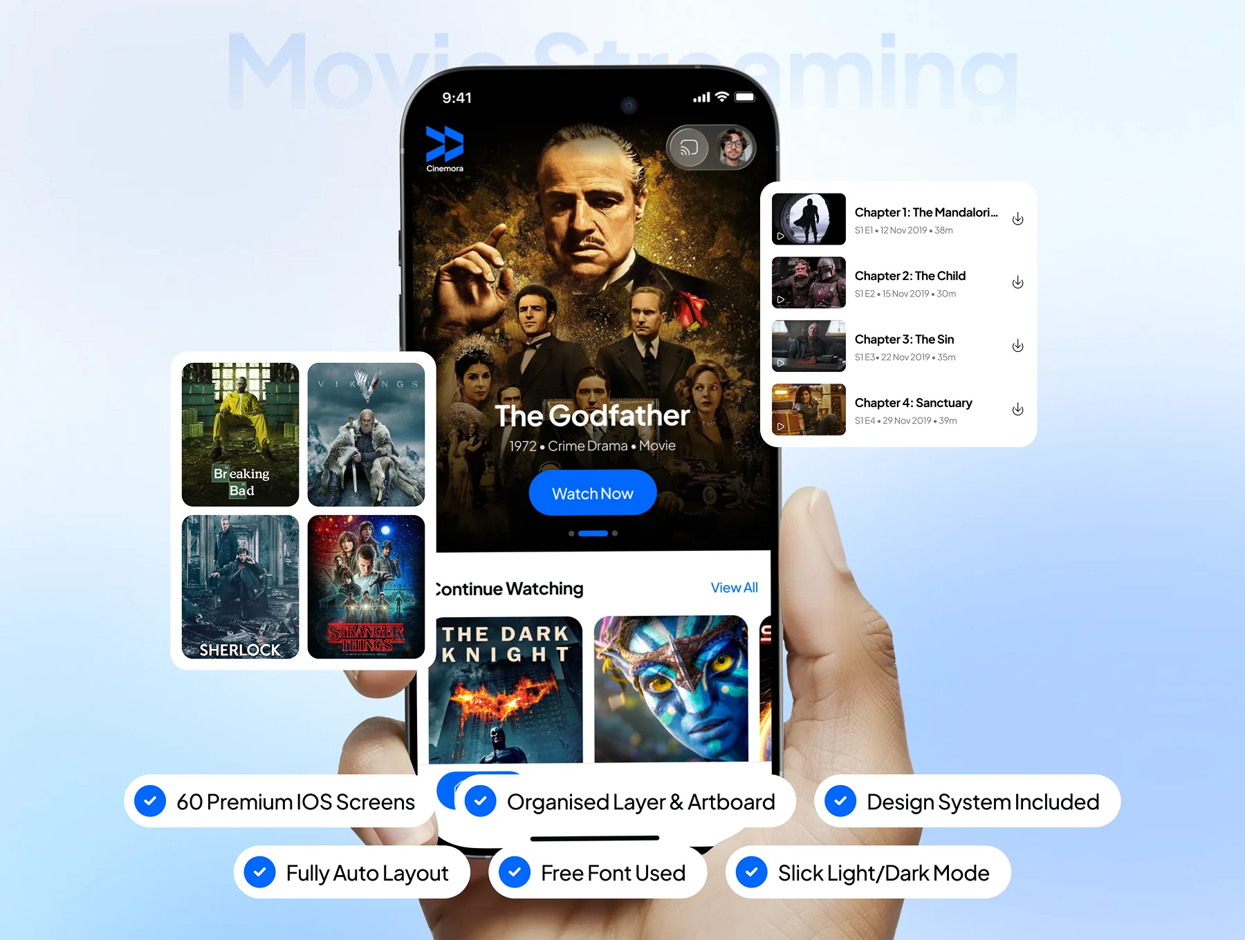 Cinemora - Movie Streaming App UI Kit