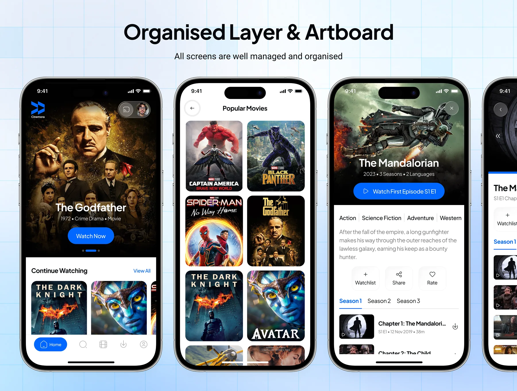 Cinemora - Movie Streaming App UI Kit 3