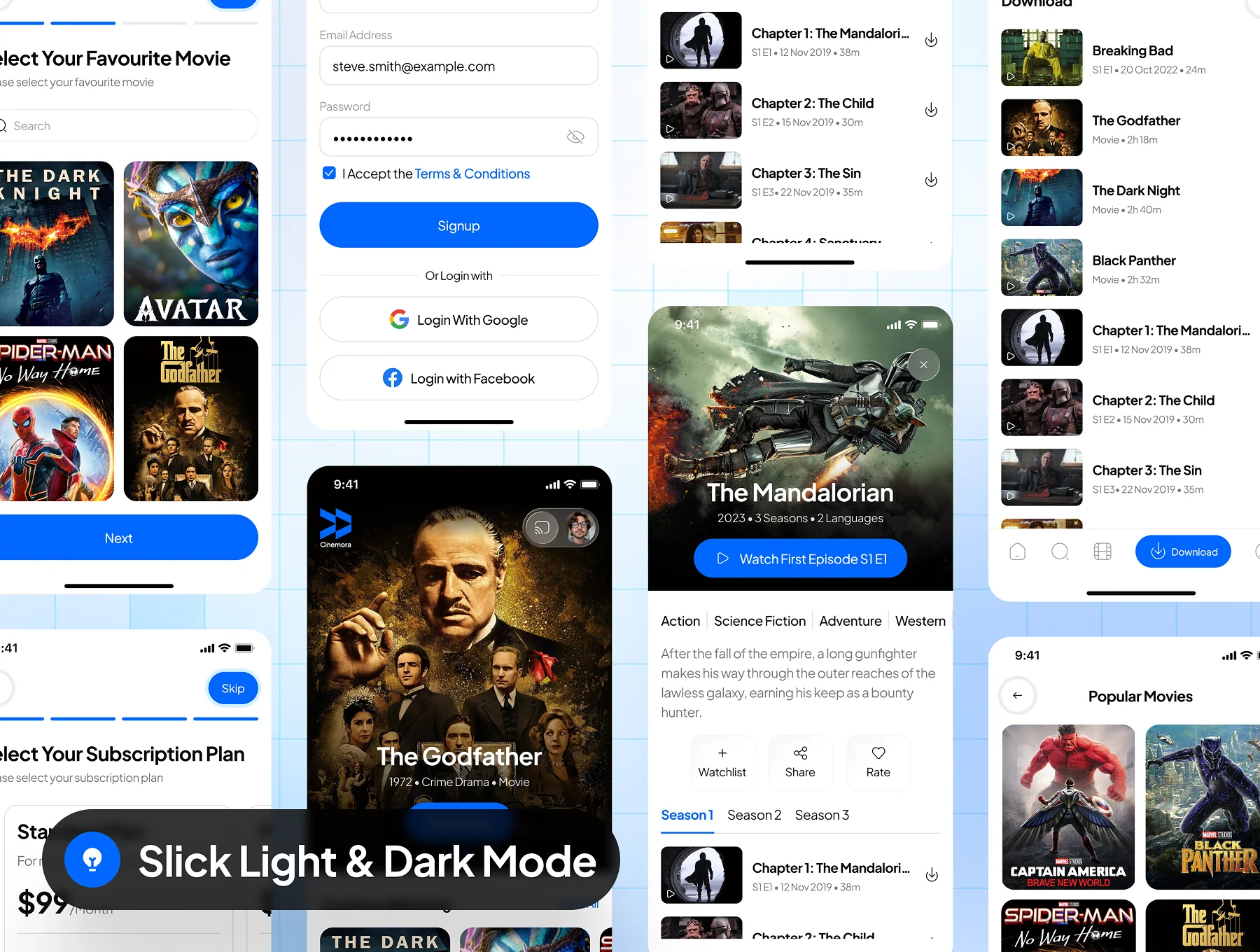 Cinemora - Movie Streaming App UI Kit 5