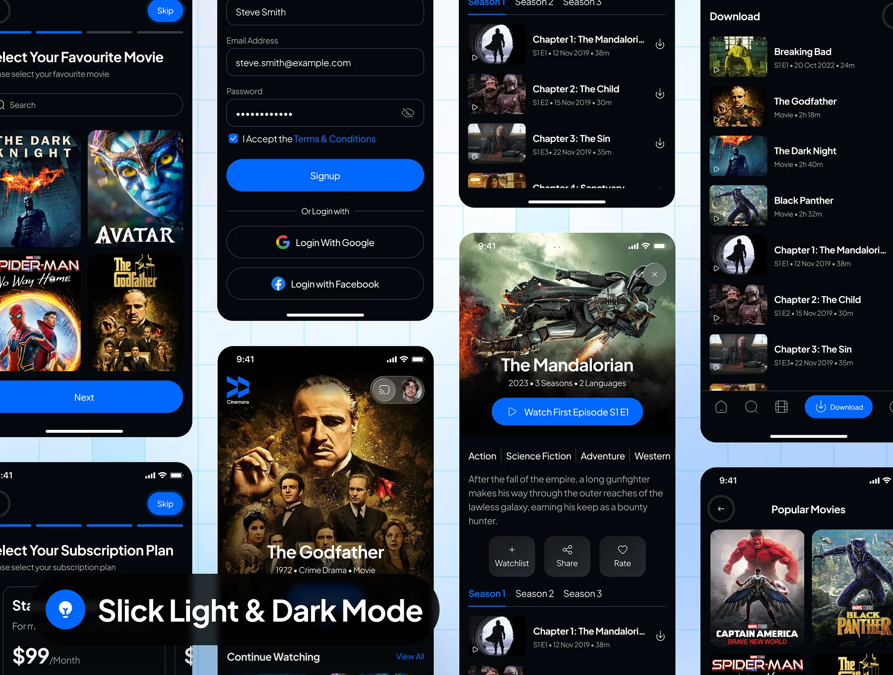 Cinemora - Movie Streaming App UI Kit 6