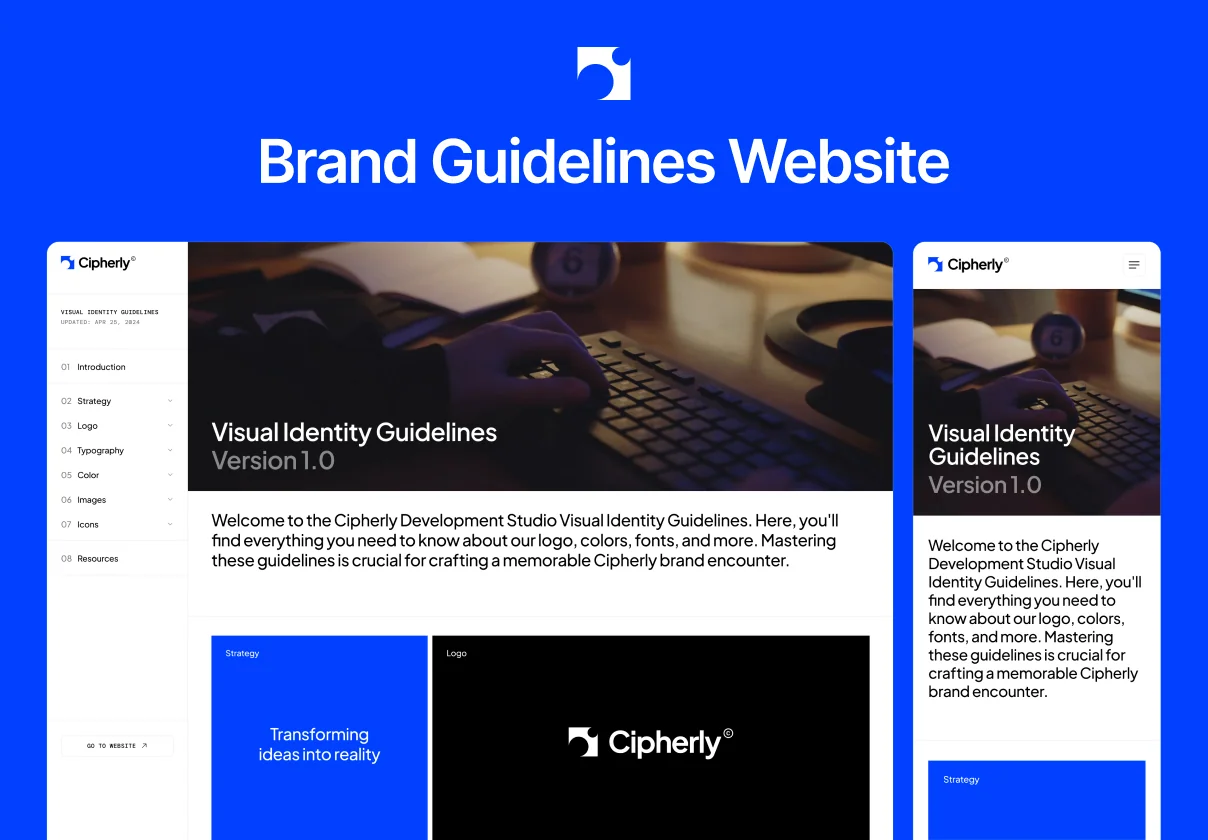Cipherly — Brand Guidelines Website