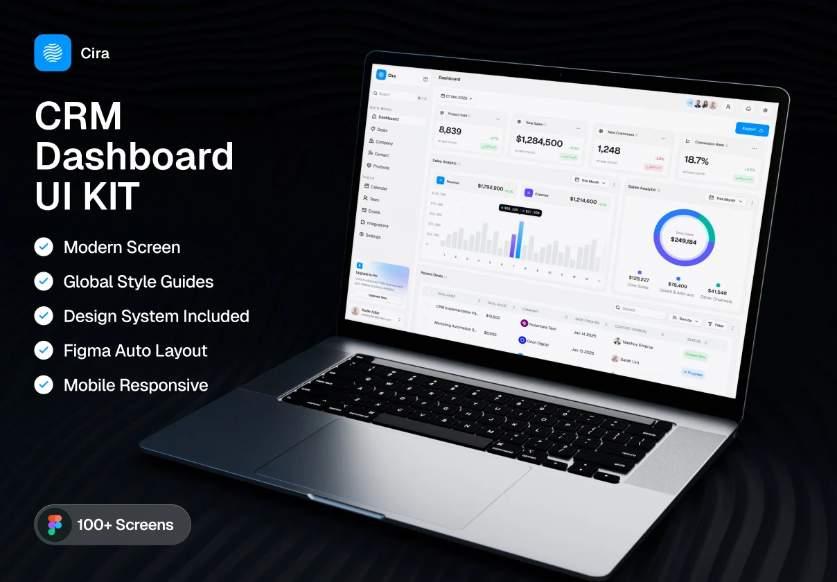 Cira - CRM Dashboard UI Kit