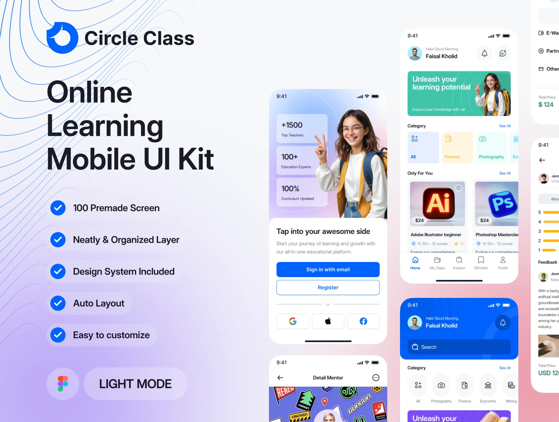 Circle Class - Online Learning UI KIT