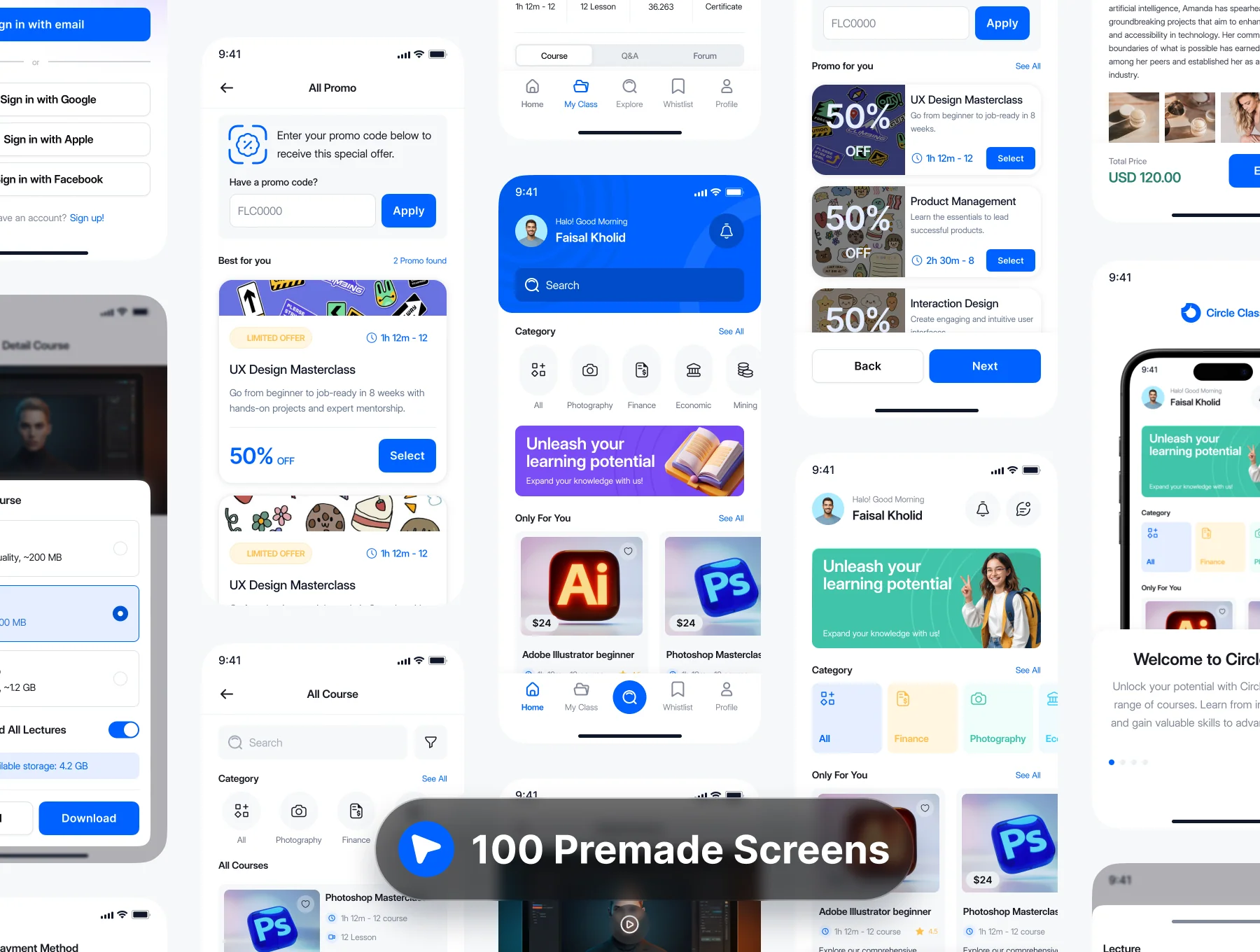 Circle Class - Online Learning UI KIT 4