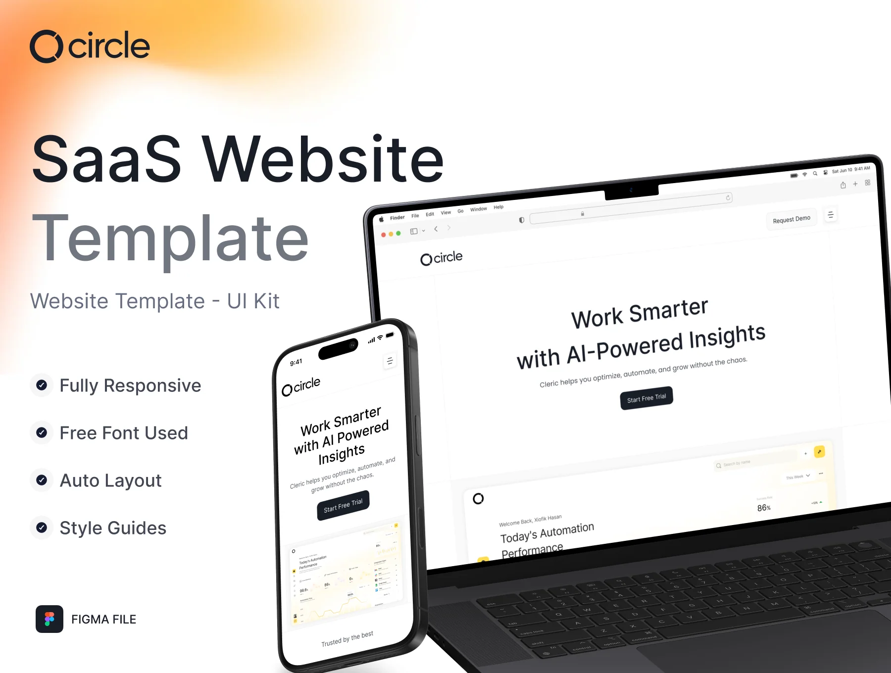 Circle – Modern SaaS Website UI Kit
