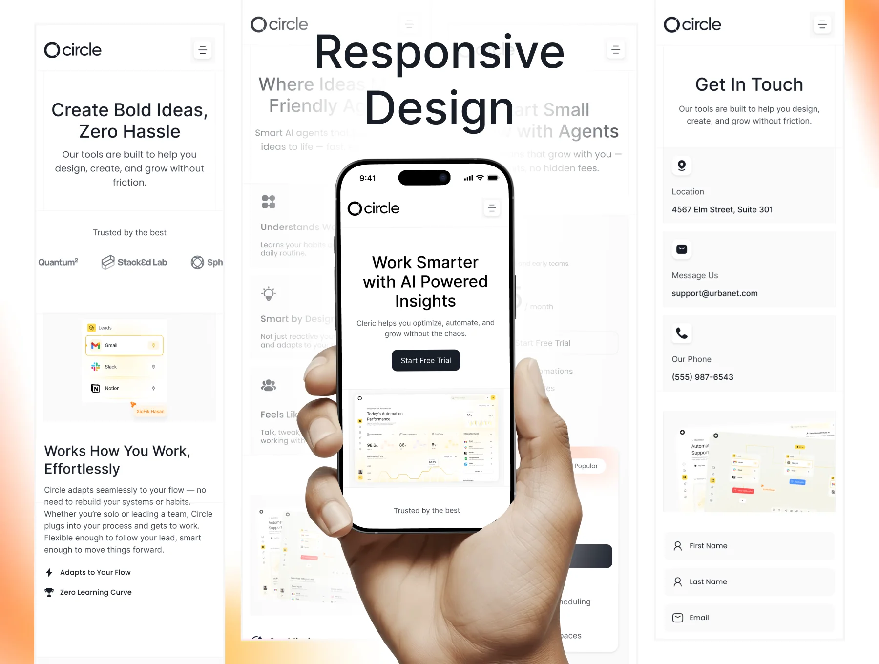 Circle – Modern SaaS Website UI Kit 4