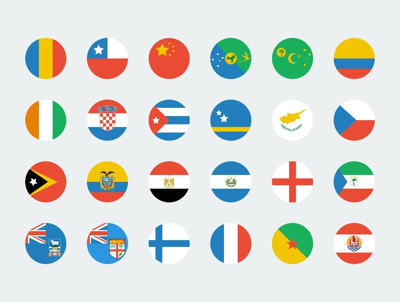 Circle World Flags 2