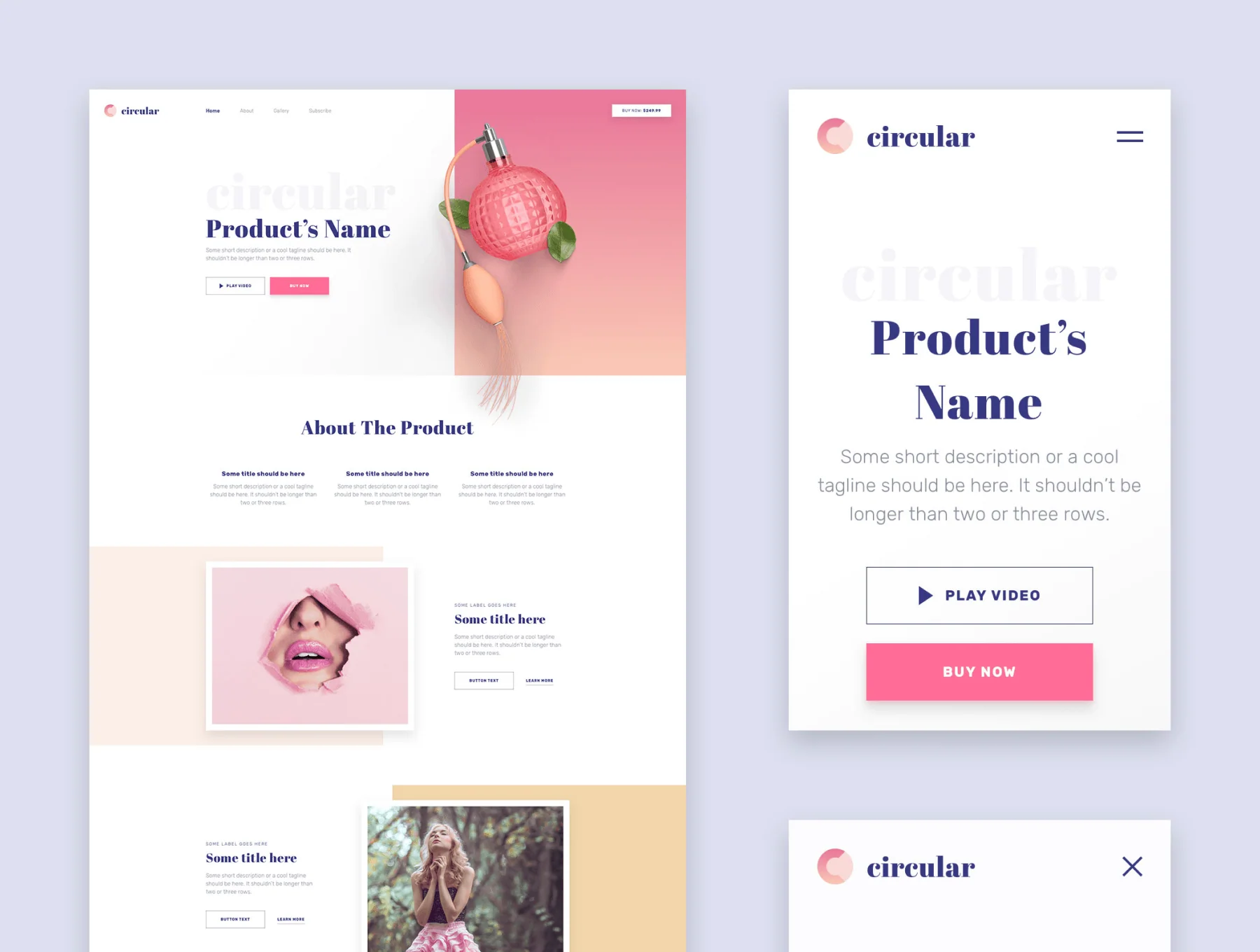 Circular Landing Pages HTML 7