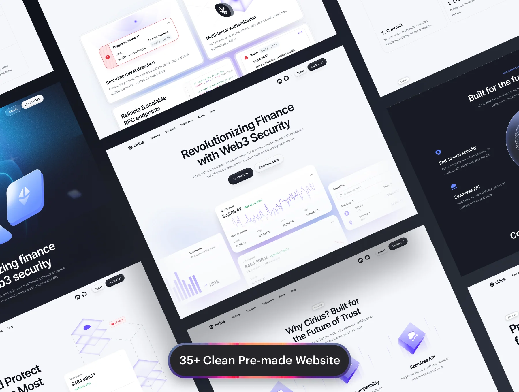 Cirius - SaaS Web3 Website Template 3