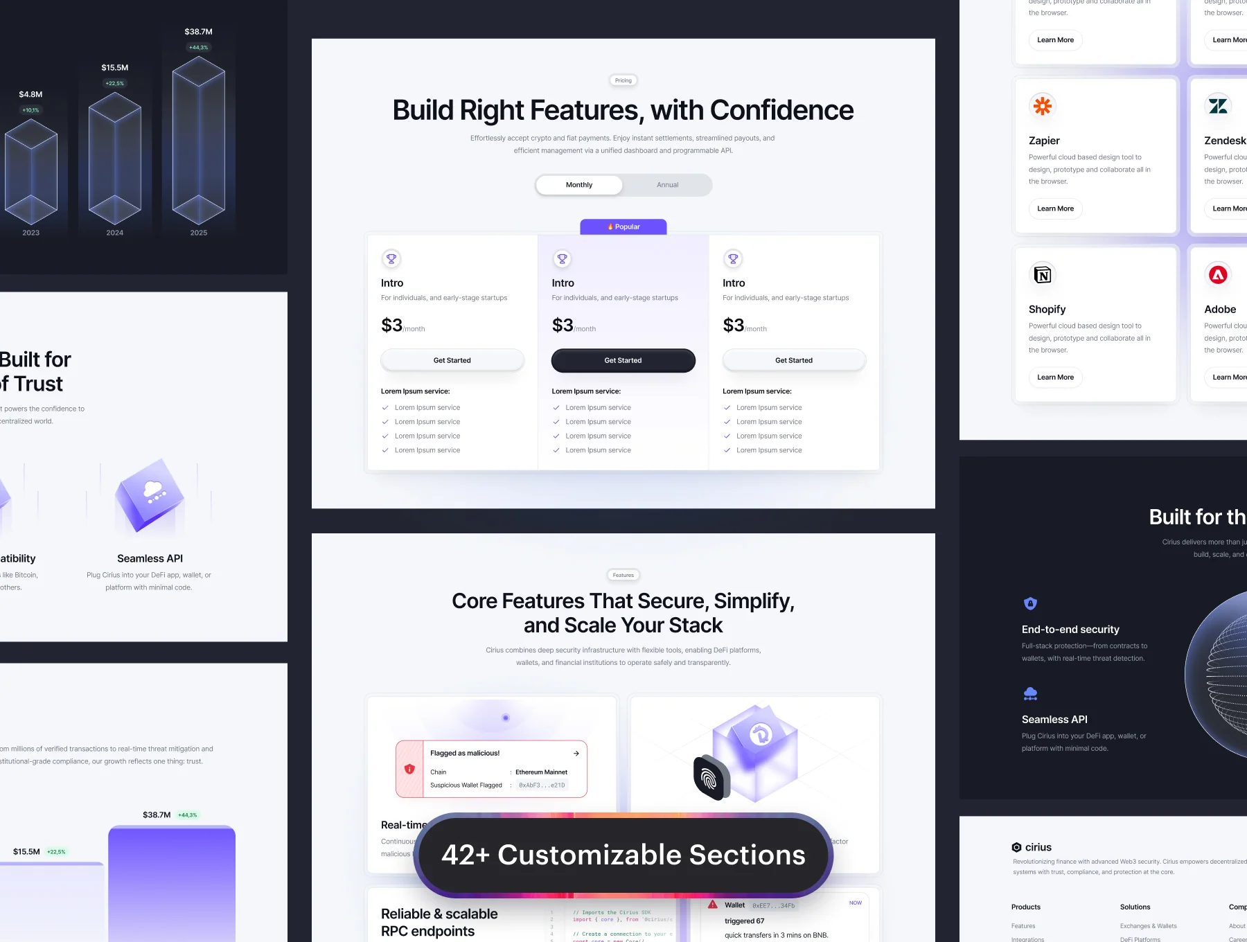 Cirius - SaaS Web3 Website Template 6