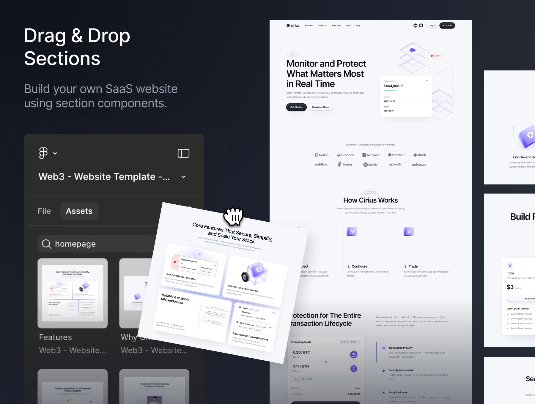 Cirius - SaaS Web3 Website Template 8