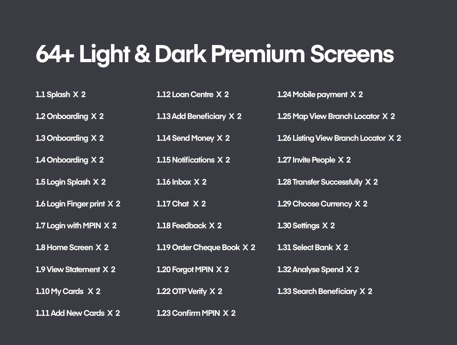 City Bank Light and Dark App UI Kit 2