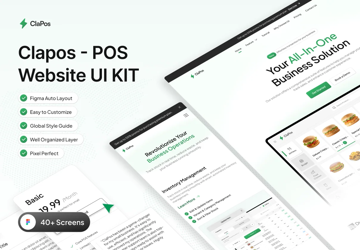 ClaPos - POS Website UI KIT