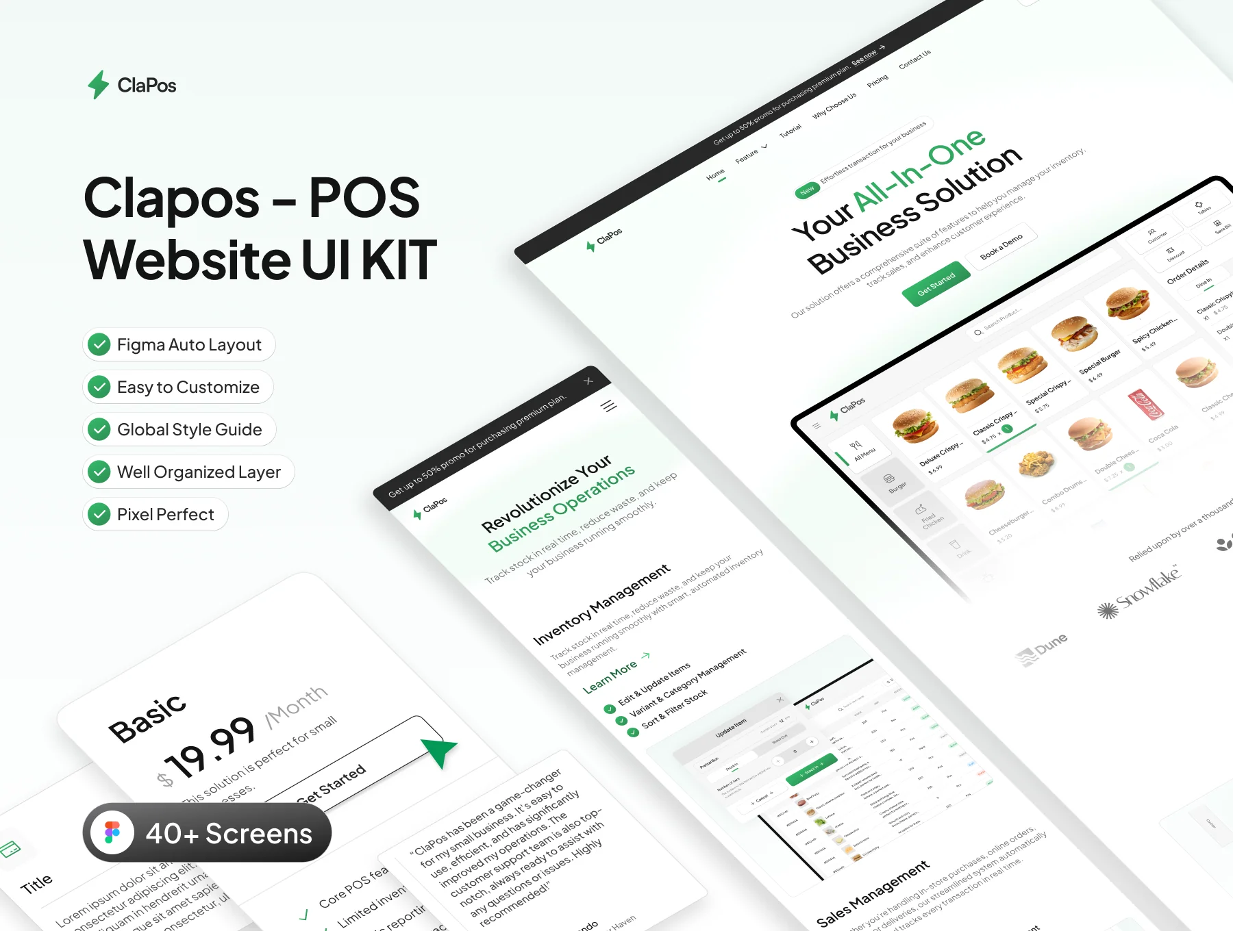 ClaPos - POS Website UI KIT