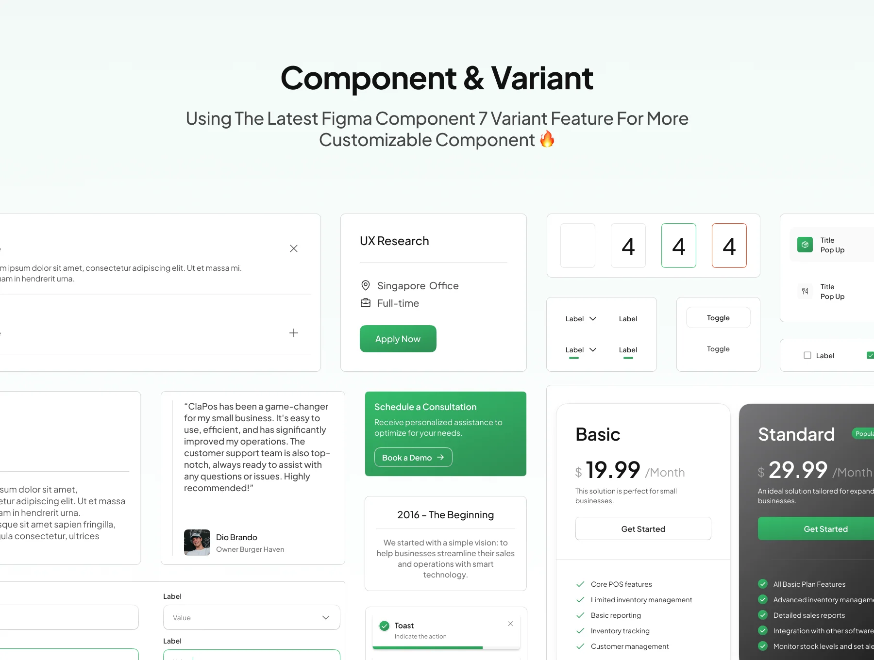 ClaPos - POS Website UI KIT 4