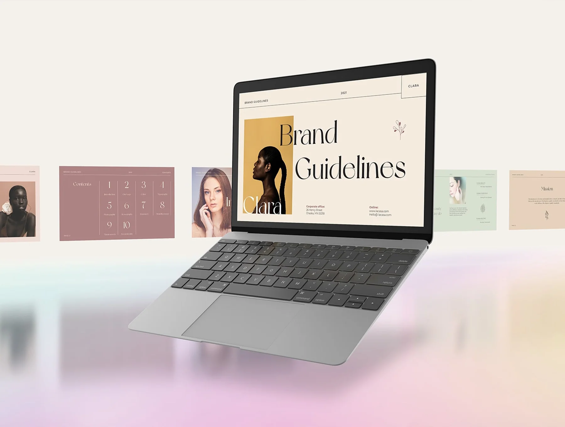 CLARA - Brand Guidelines Template 7