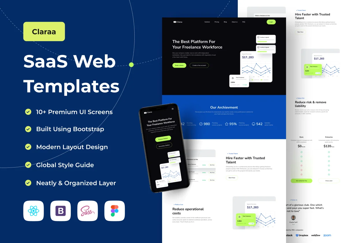 Claraa - SaaS Web Templates