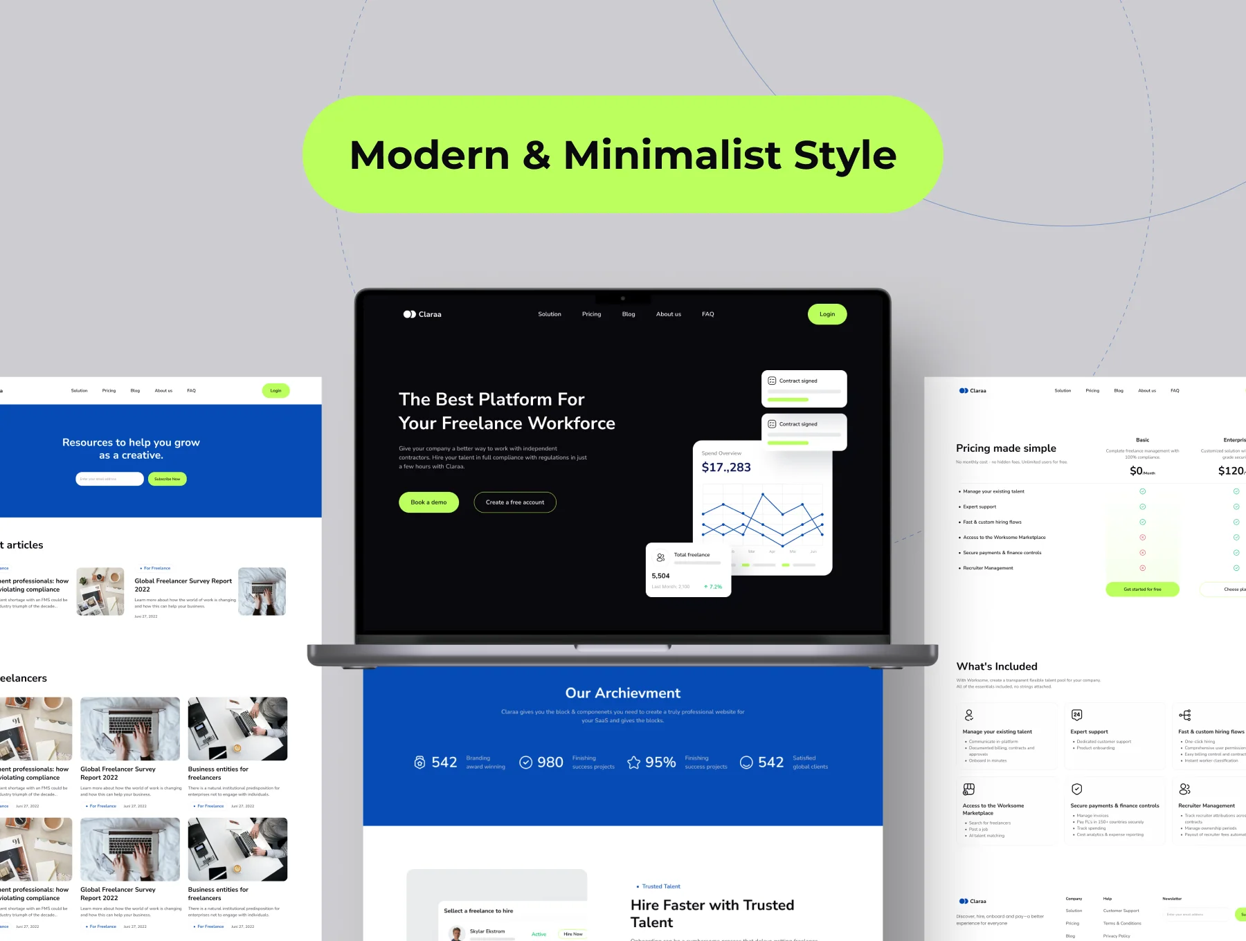 Claraa - SaaS Web Templates 2