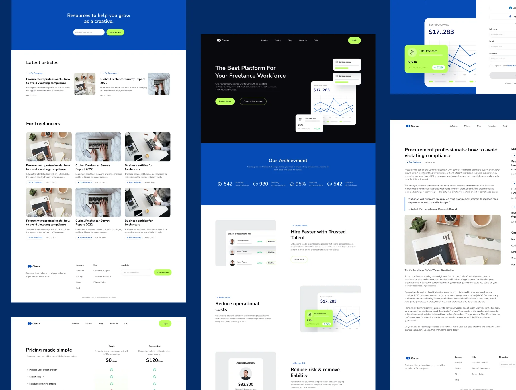 Claraa - SaaS Web Templates 5