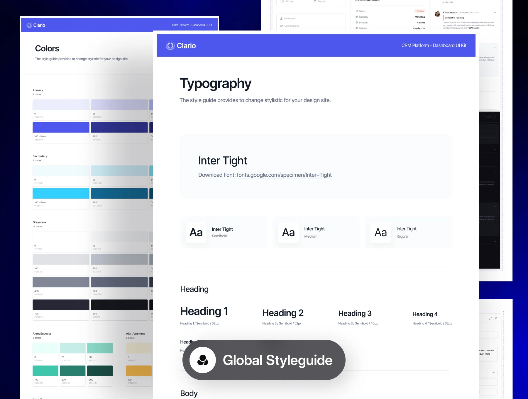 Clario - CRM Platform Dashboard UI Kit 7