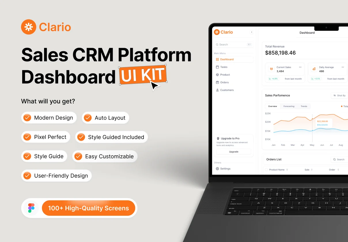 Clario - Sales CRM Platform Dashboard