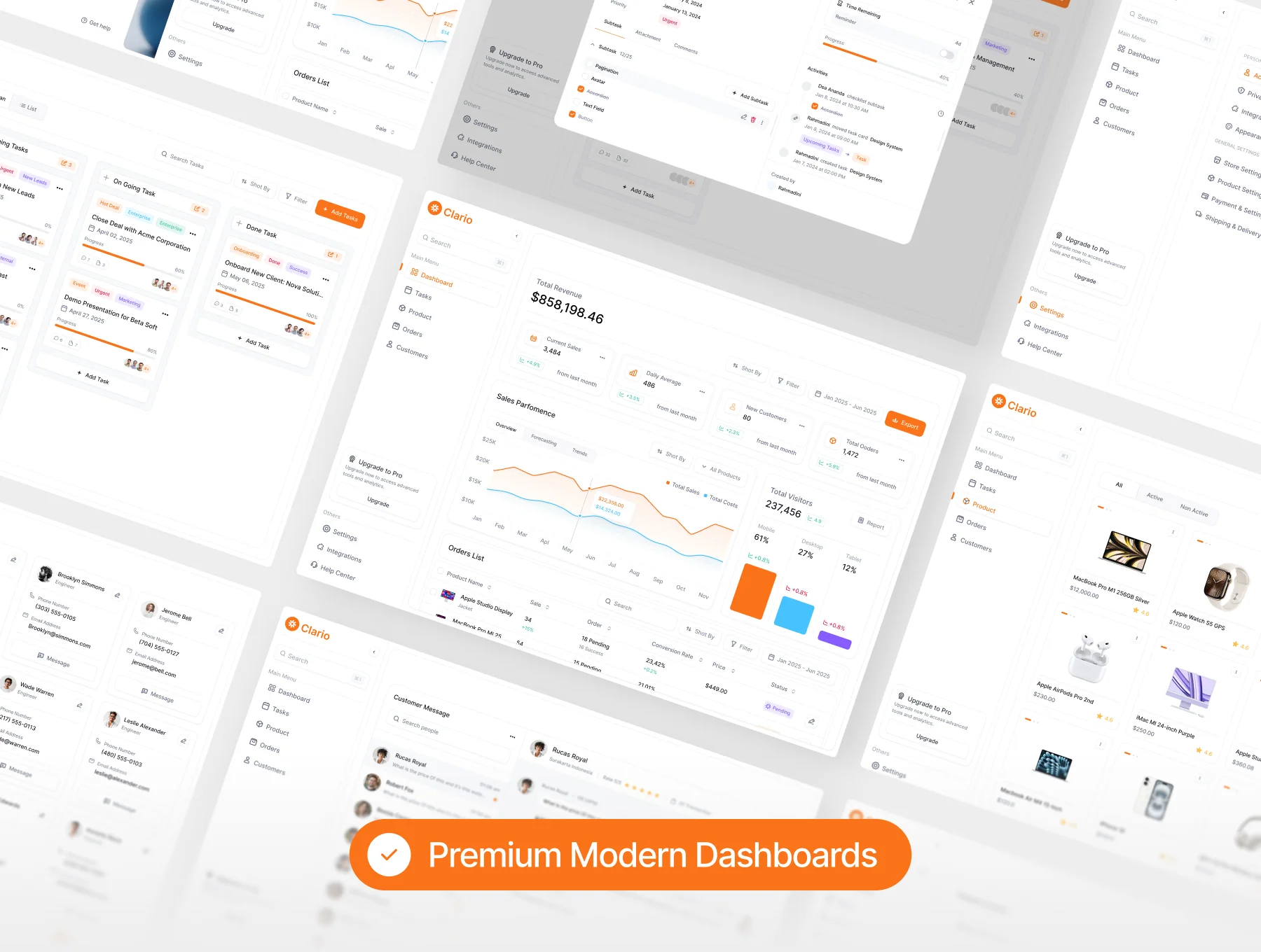 Clario - Sales CRM Platform Dashboard 3