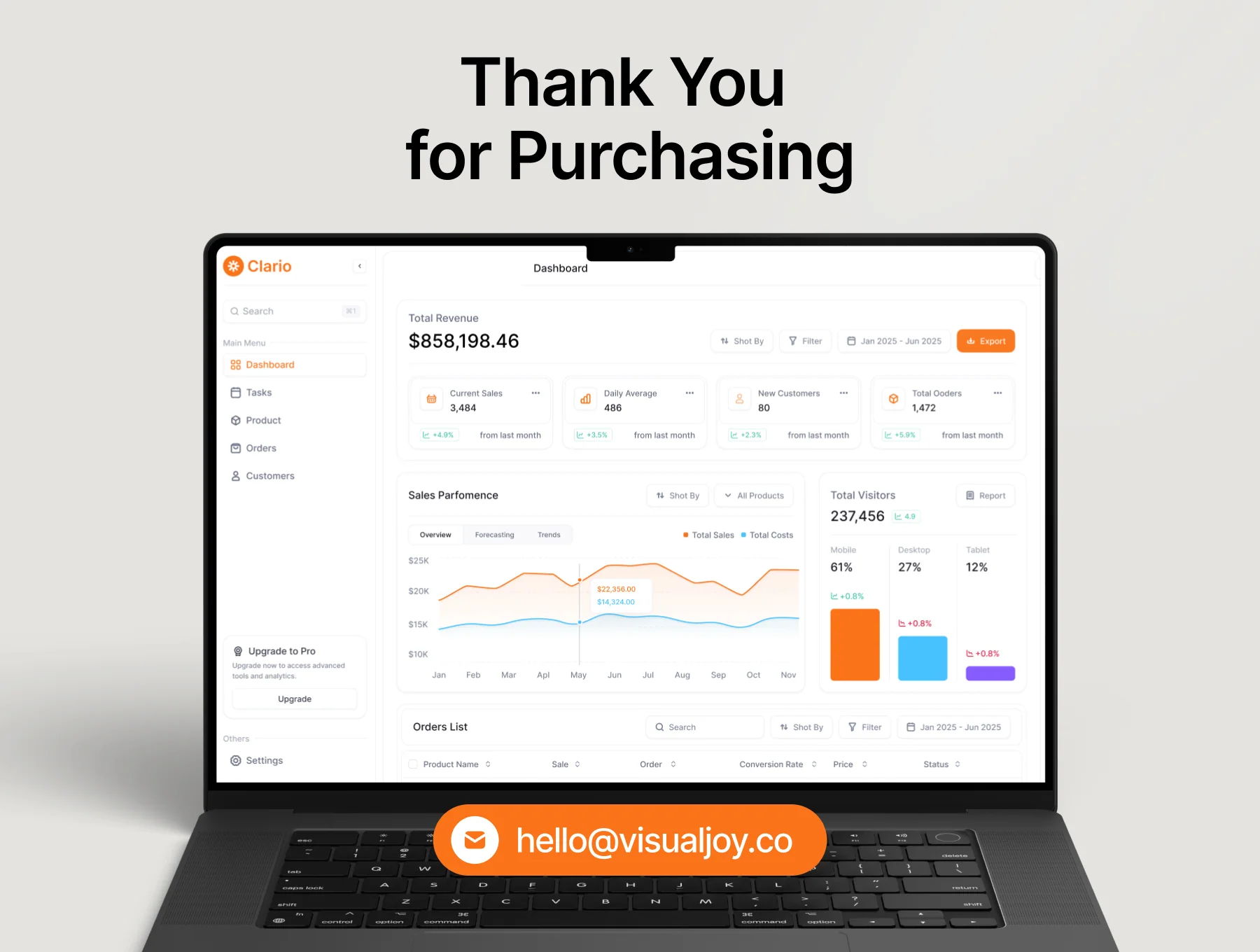 Clario - Sales CRM Platform Dashboard 8