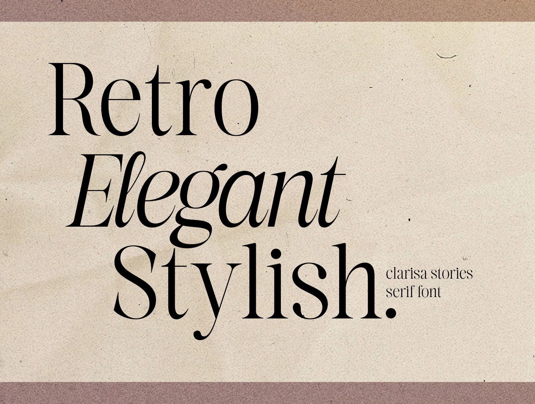 Clarisa Stories Modern Serif Font 3