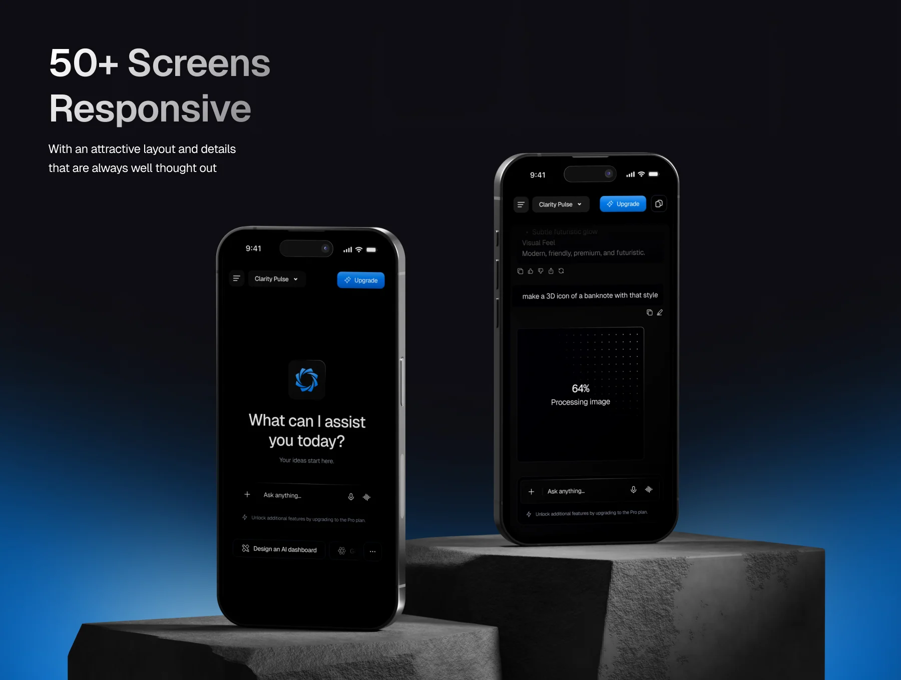 Clarity - Chat AI dashboard UI Kit 6